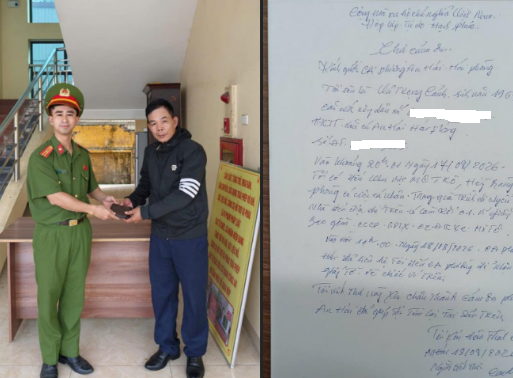 Công an phường An Hải kịp thời trao trả tài sản thất lạc cho Nhân dân